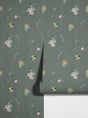 Belstone wallpaper Deep Forest Green