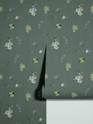 Belstone wallpaper Deep Forest Green
