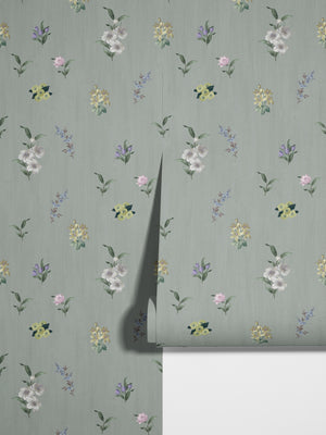 Belstone wallpaper Lichen Green