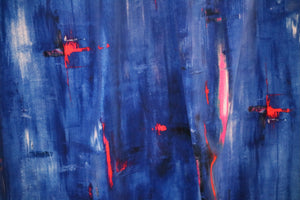 Perfumes of the Night Abstract Moroccan Blue