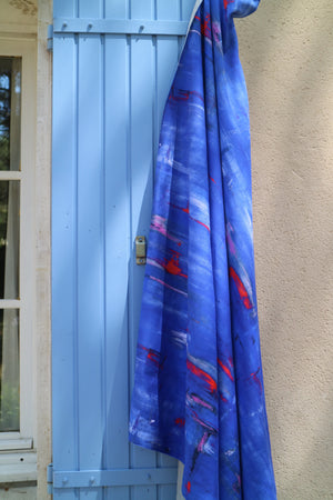 Perfumes of the Night Abstract Moroccan Blue