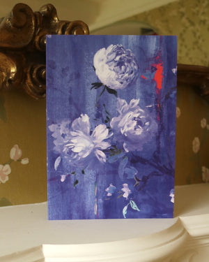 Greetings Card - Perfumes of the Night Floral Moroccan Blue