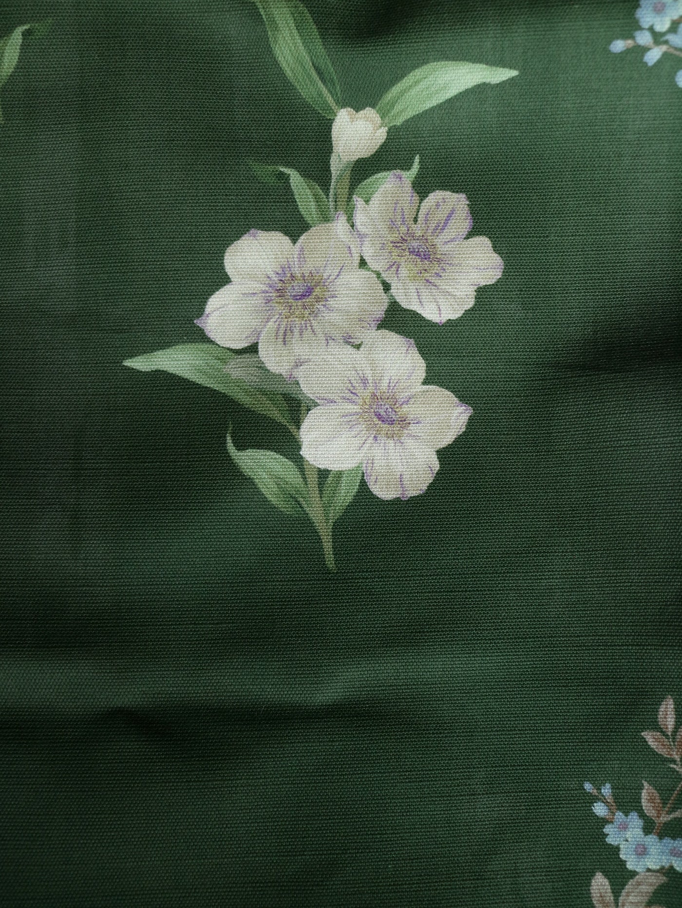 Belstone linen Deep Forest Green