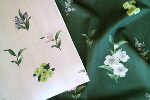 Belstone linen Deep Forest Green