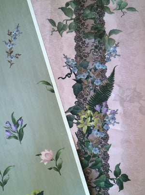 Belstone wallpaper Lichen Green