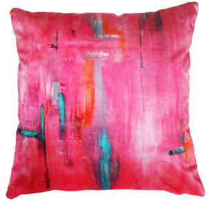 Cushion cover - Perfumes of the Abstract Indian Pink