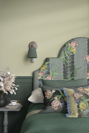 Tulip linens Silver Moss Green