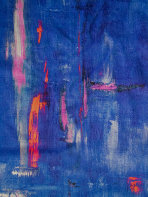 Perfumes of the Night Abstract Moroccan Blue